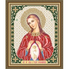 Икона для вышивки бисером "Пресвятая Богородица помощница в родах" (Схема или набор)